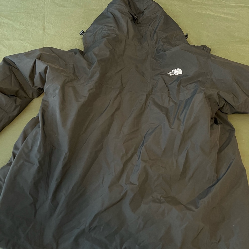 North Face XXL Hyvent Black Coat w/ Fleece Liner